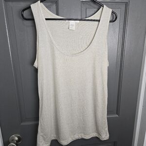 Metallic sheen tank top
